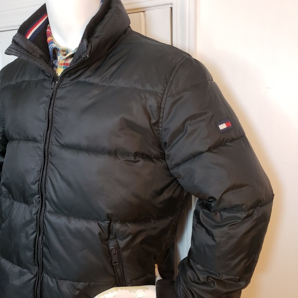 Timmy Hilfiger Black Puffer Quilted Coat - Picture 2 of 8